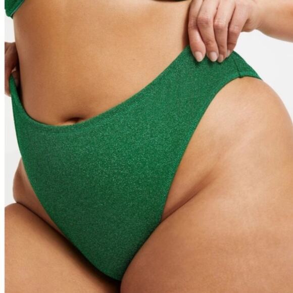 Good American NWT Bikini Bottom Summer Green Size 5 - Picture 3 of 16